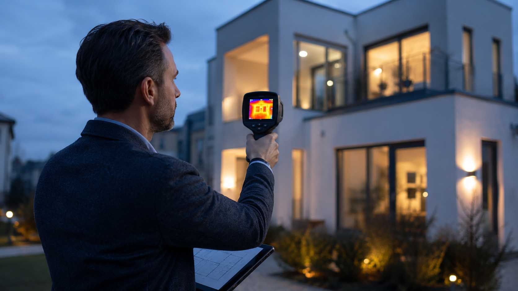 Thermografie; Fassade, Dämmung und Fensteranschlüsse