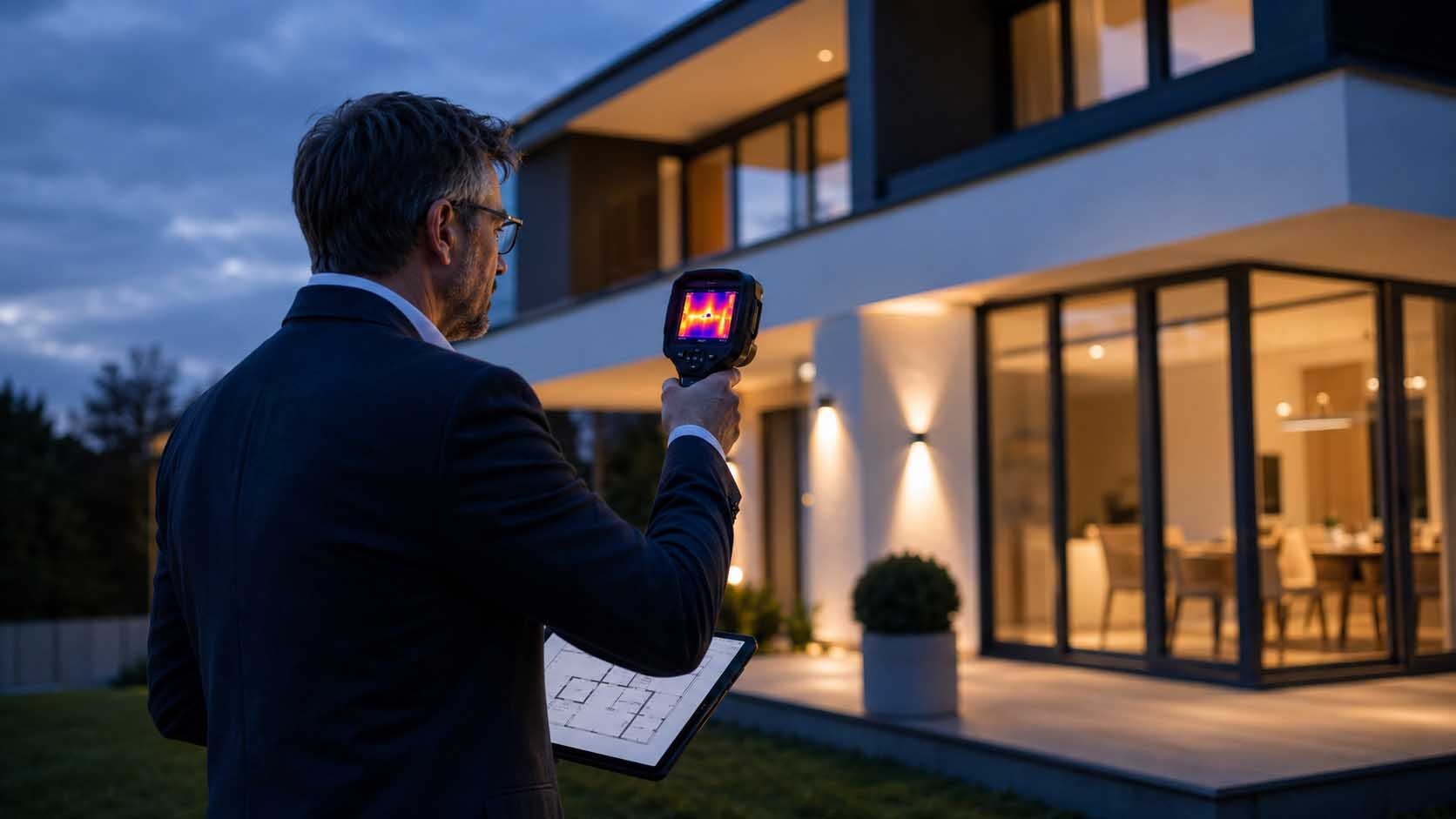 Gebäudediagnostik; Fassade und Fenster thermografisch prüfen